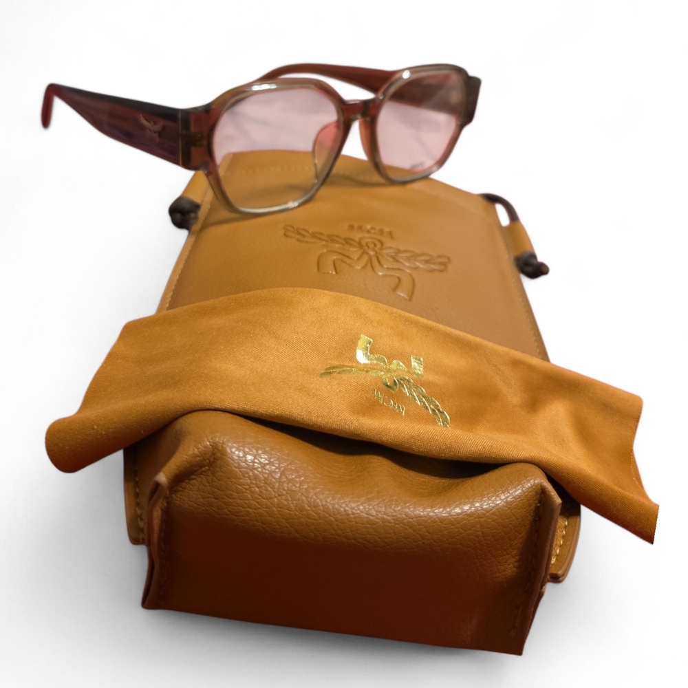 Brown glasses with Case